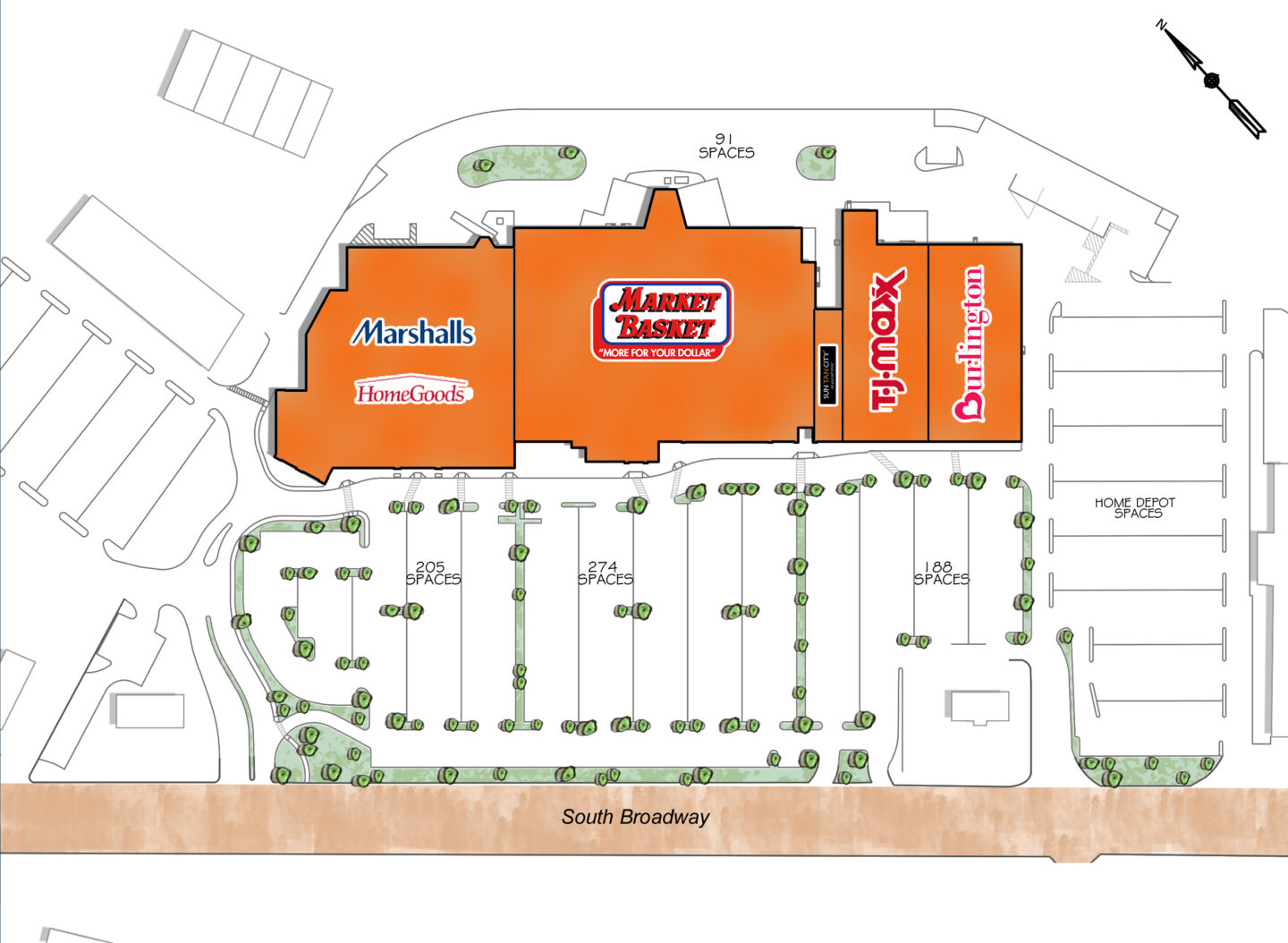 Map of SALEM PLAZA