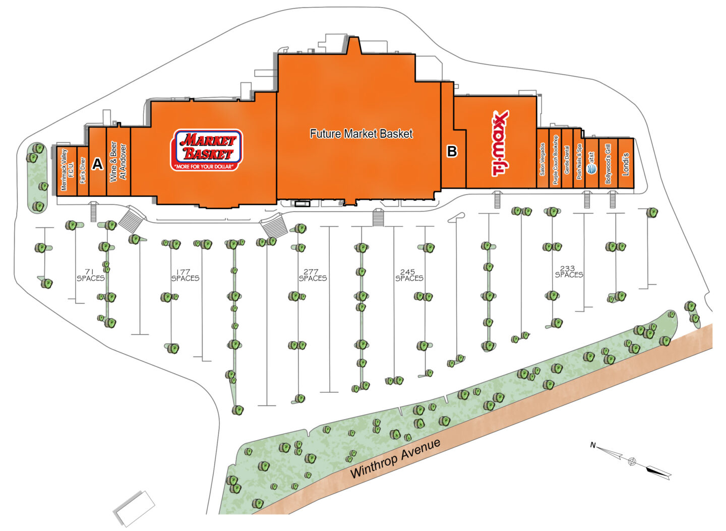 Map of NORTH ANDOVER MALL