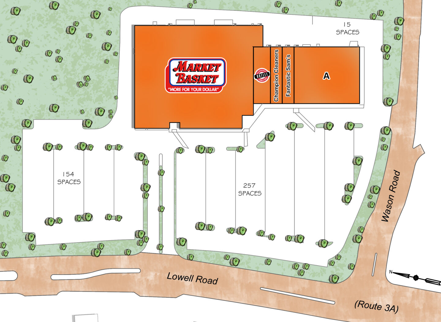 Map of MARKET BASKET PLAZA