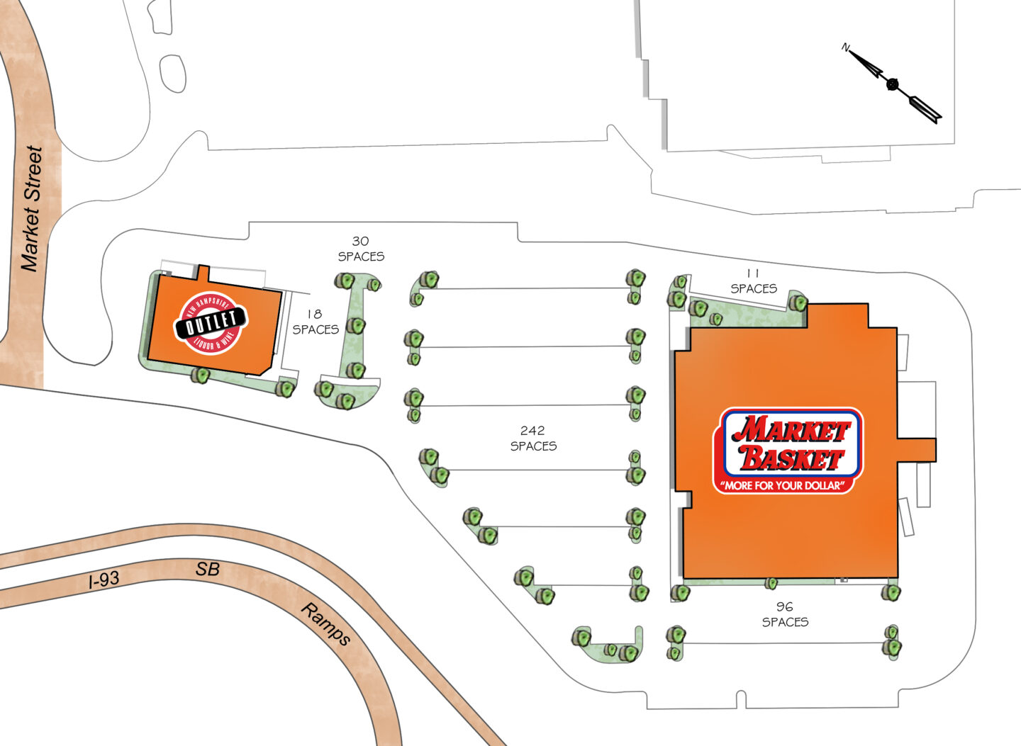 Map of MARKET BASKET