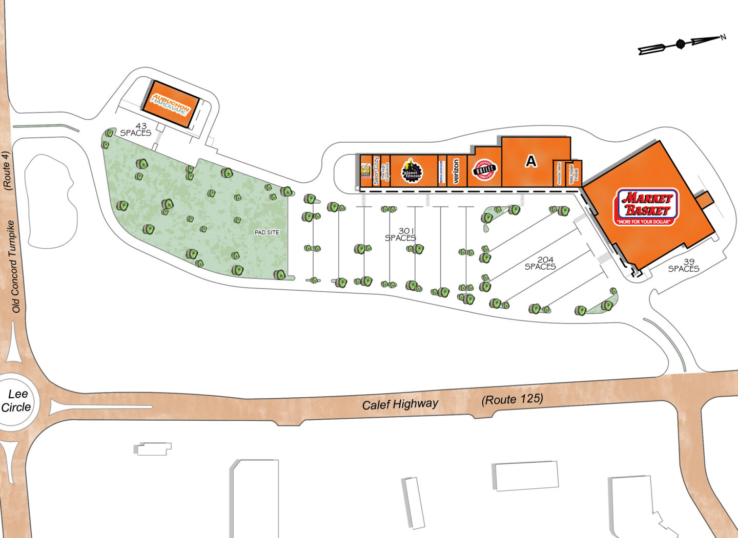 Map of LEE MARKET PLACE