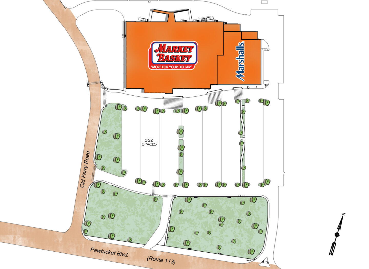 Map of MARKET BASKET ON THE BOULEVARD