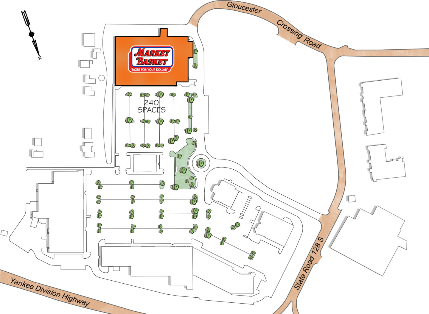 Map of GLOUCESTER CROSSING