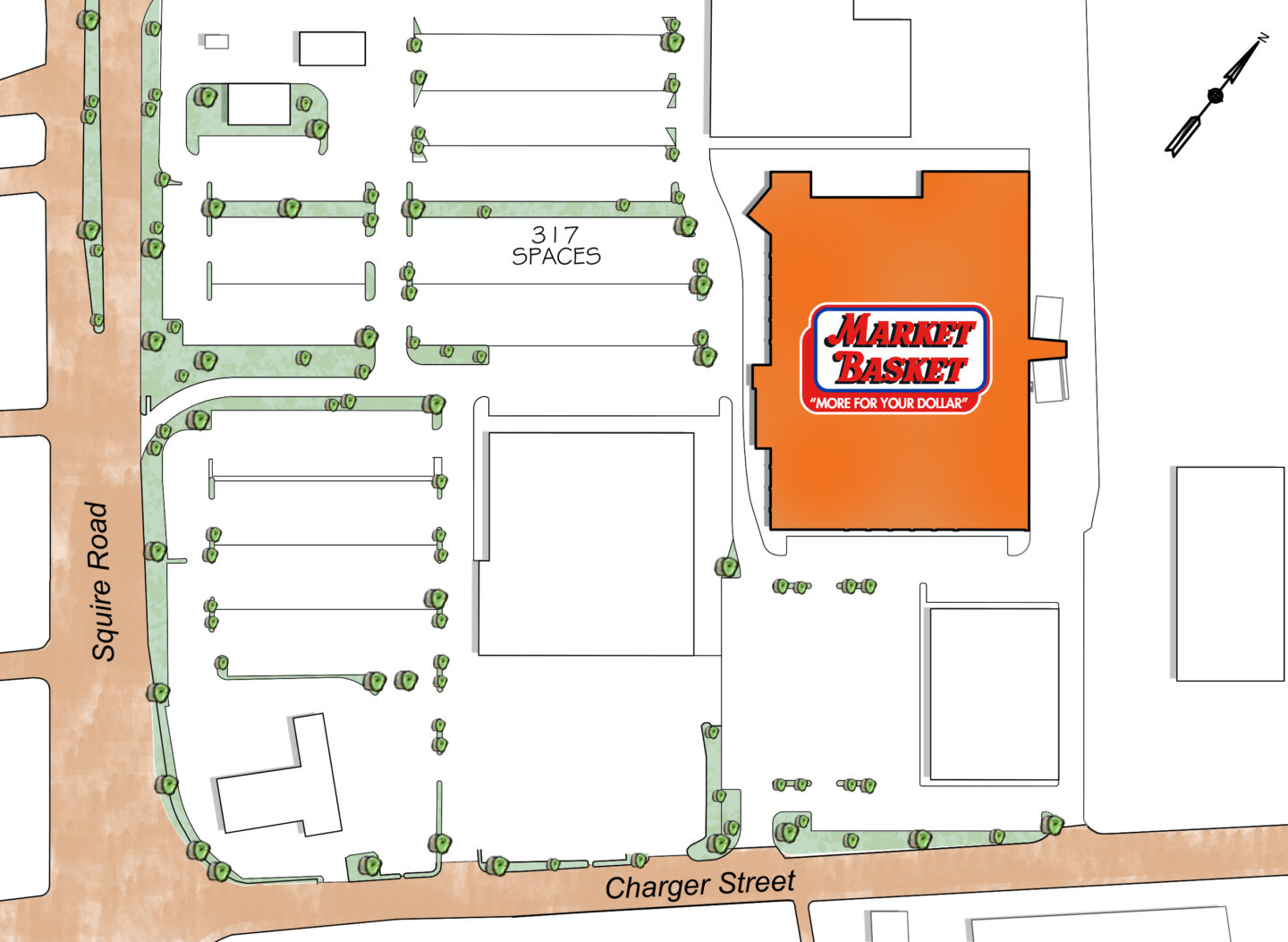 Map of NORTH GATE PLAZA
