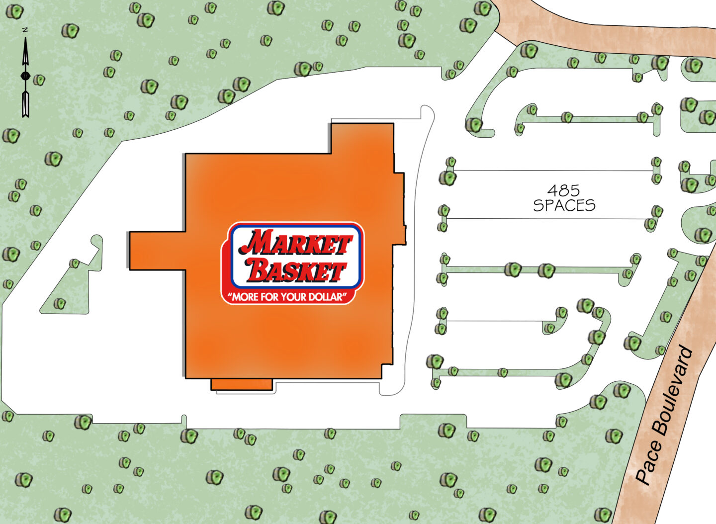 Map of MARKET BASKET